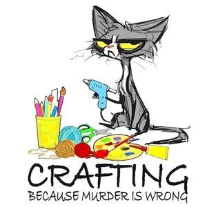MugsBySandy Coffee Mug, 15 oz. Mug design, Crafting because murder is wr…